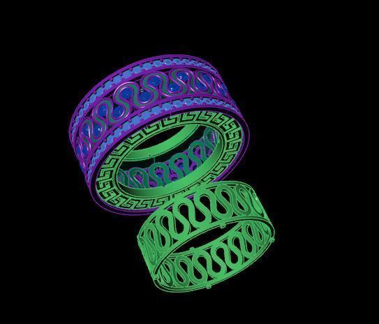 Rings 3D print model_3