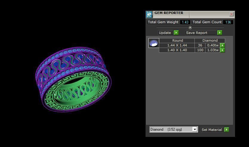 Rings 3D print model_4