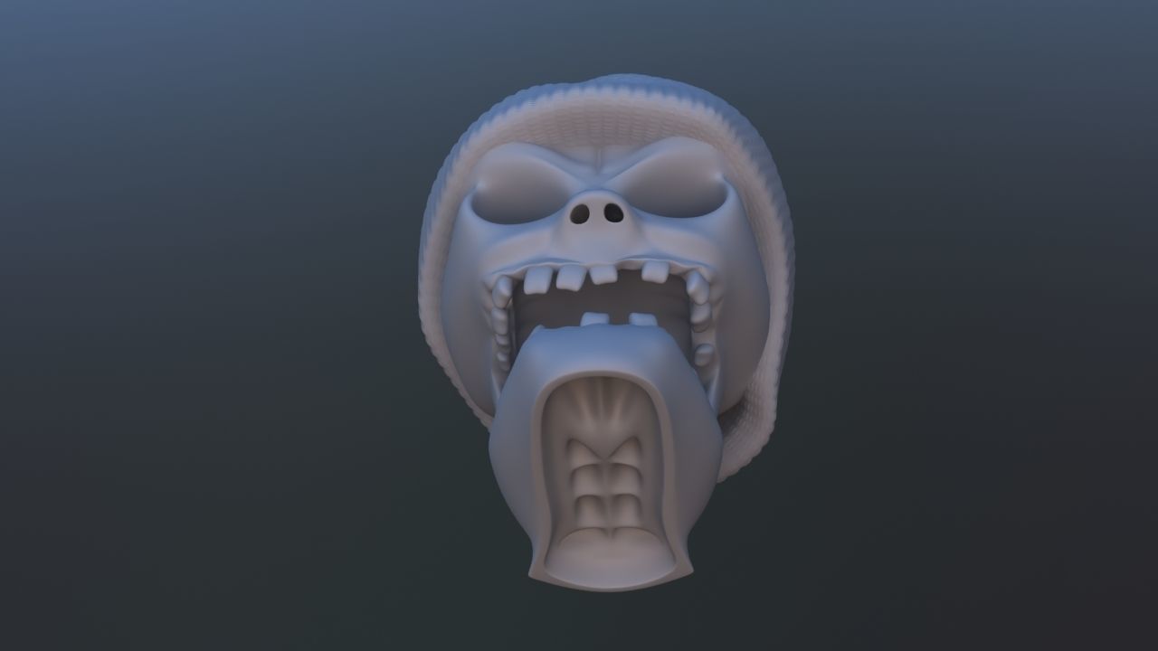 Gangsta Skull 3D print model_18