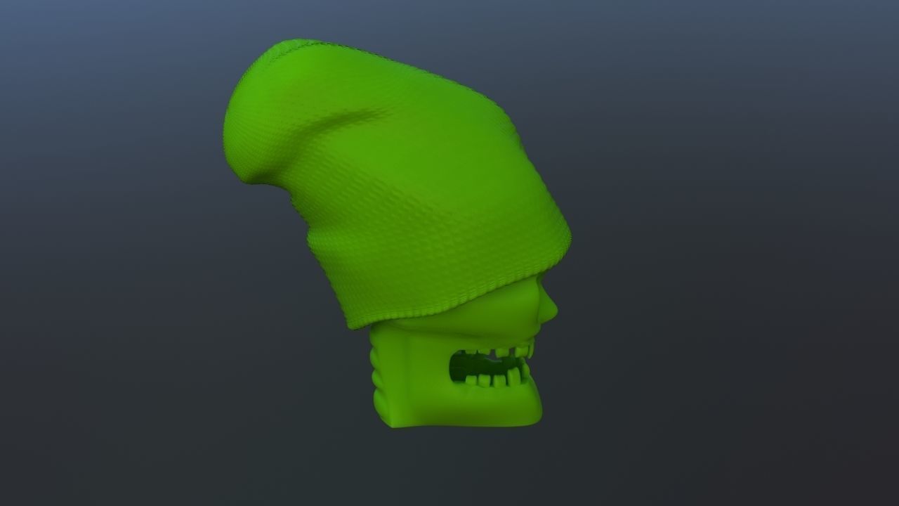 Gangsta Skull 3D print model_4