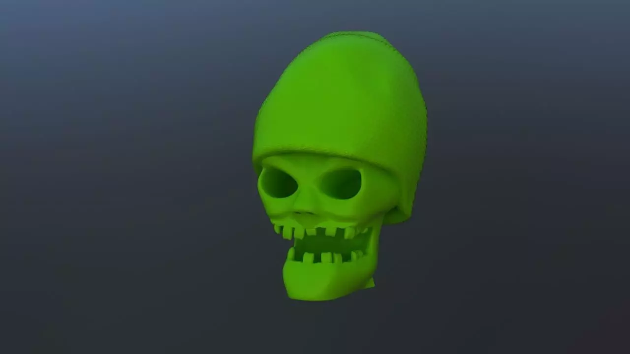 Gangsta Skull 3D print model_0
