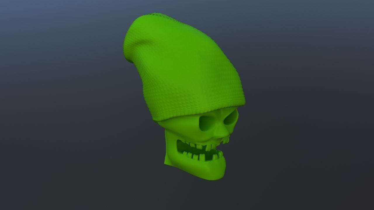 Gangsta Skull 3D print model_6