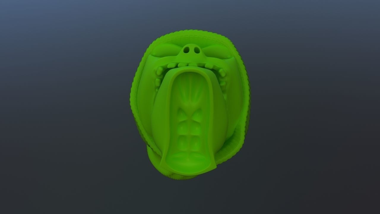 Gangsta Skull 3D print model_9