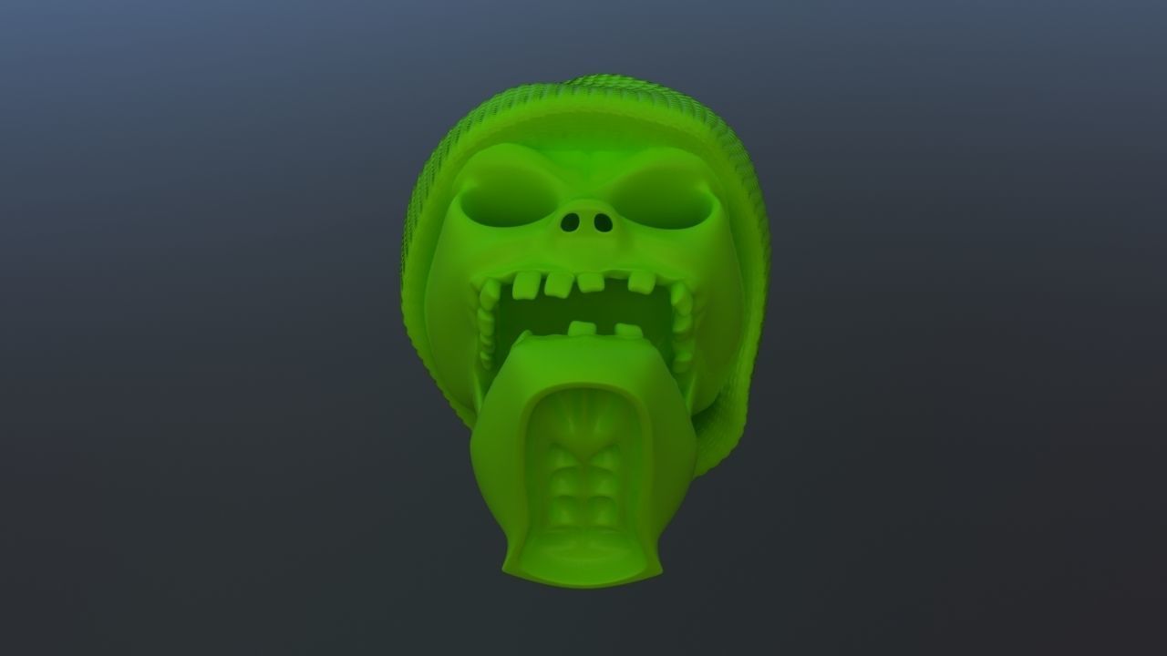 Gangsta Skull 3D print model_8