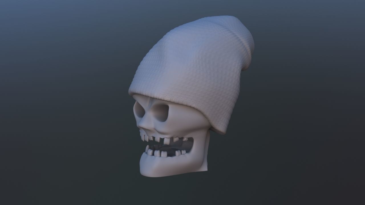 Gangsta Skull 3D print model_11