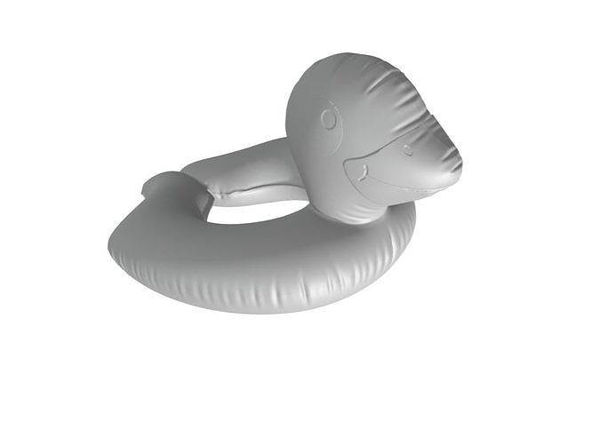 Duck inflatable - papera - sea beach Free 3D print model