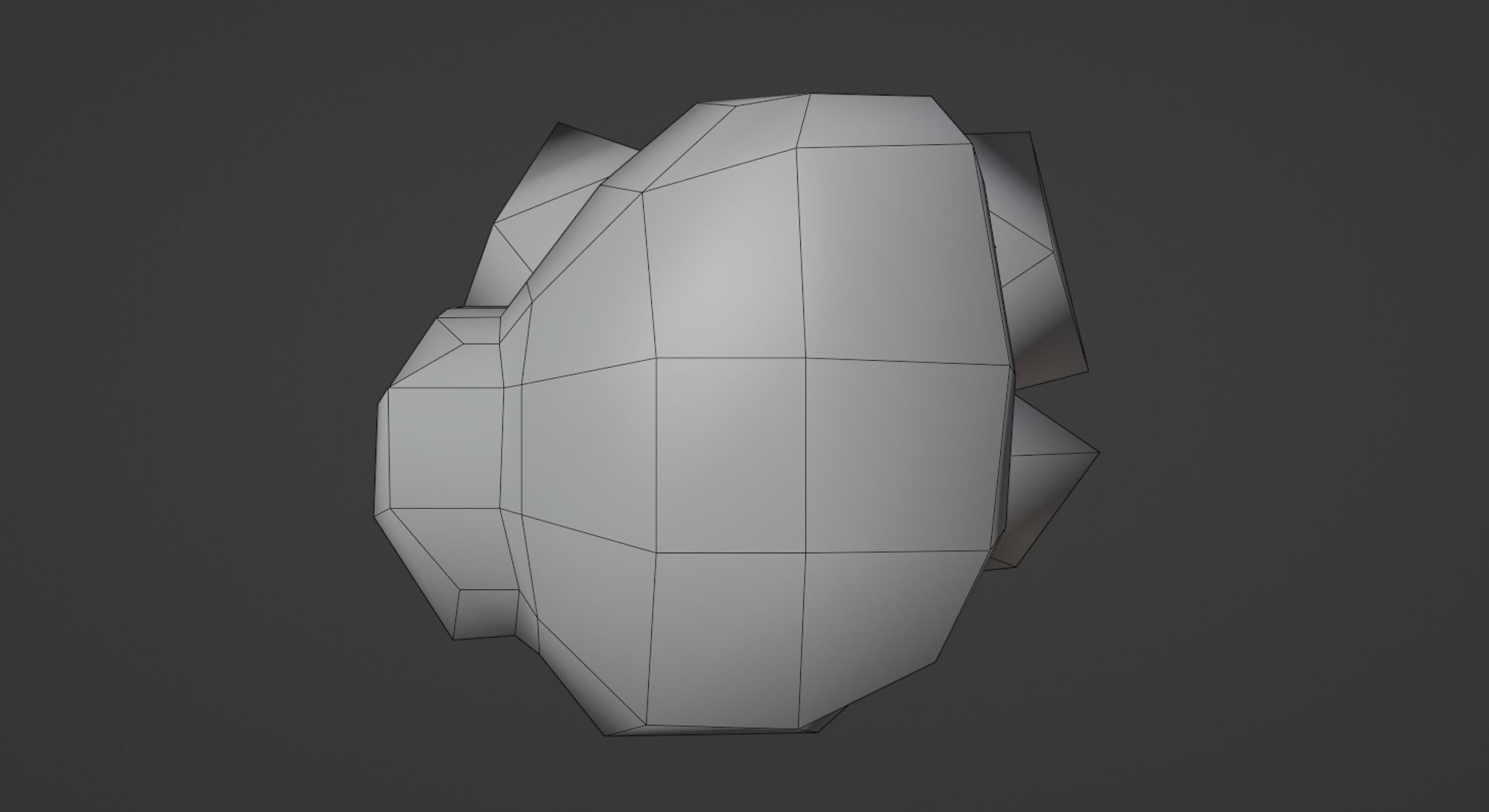 Yellow Stylized Rock Crystal Cluster Version 4 Low-poly 3D model_13