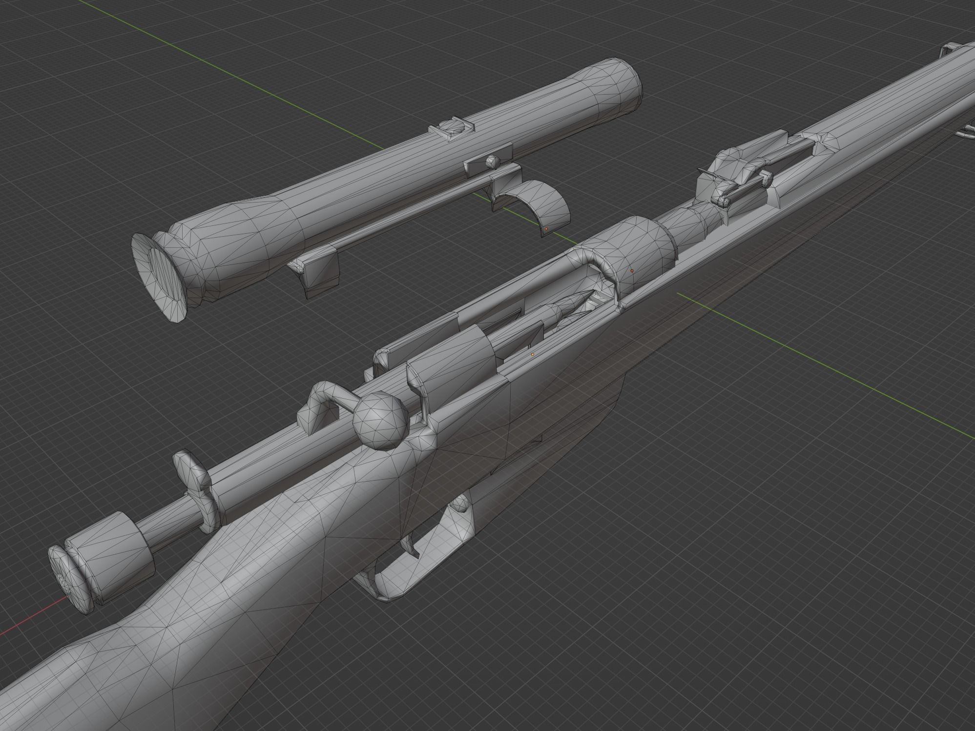 Carcano 91 41 Low-poly 3D model_10