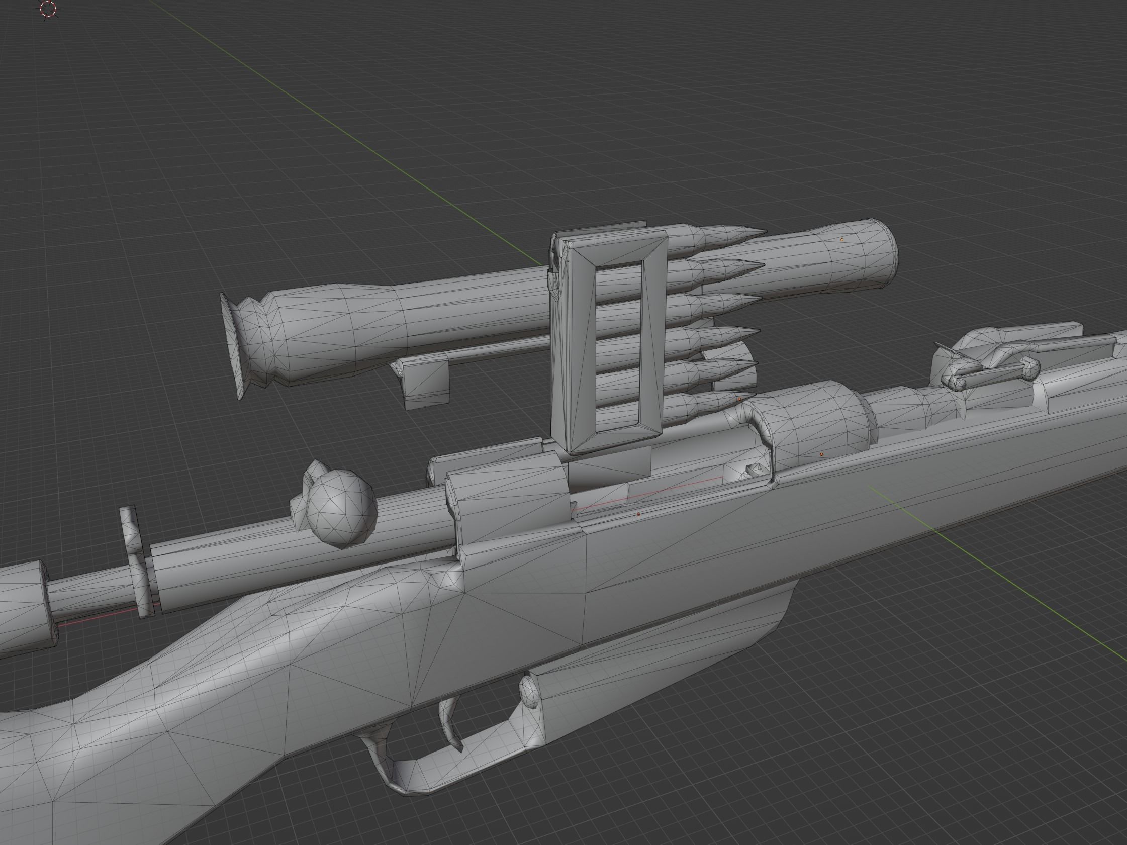 Carcano 91 41 Low-poly 3D model_11