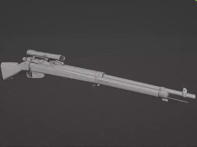 Carcano 91 41 Low-poly 3D model
