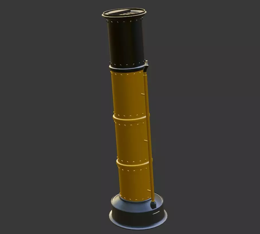 Boat Funnel Low-poly 3D model_0