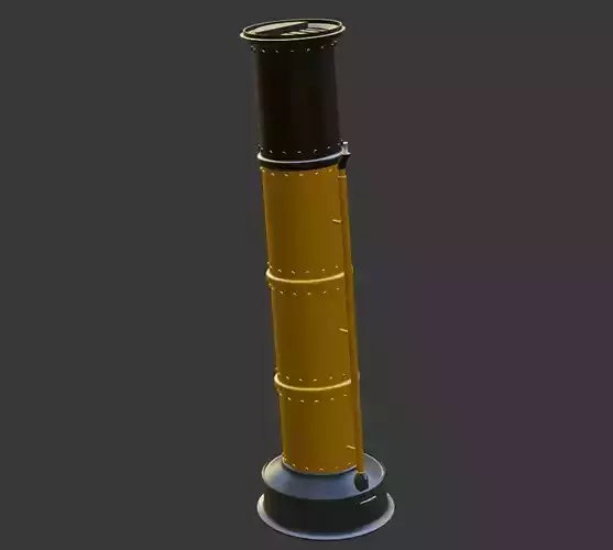 Boat Funnel Low-poly 3D model
