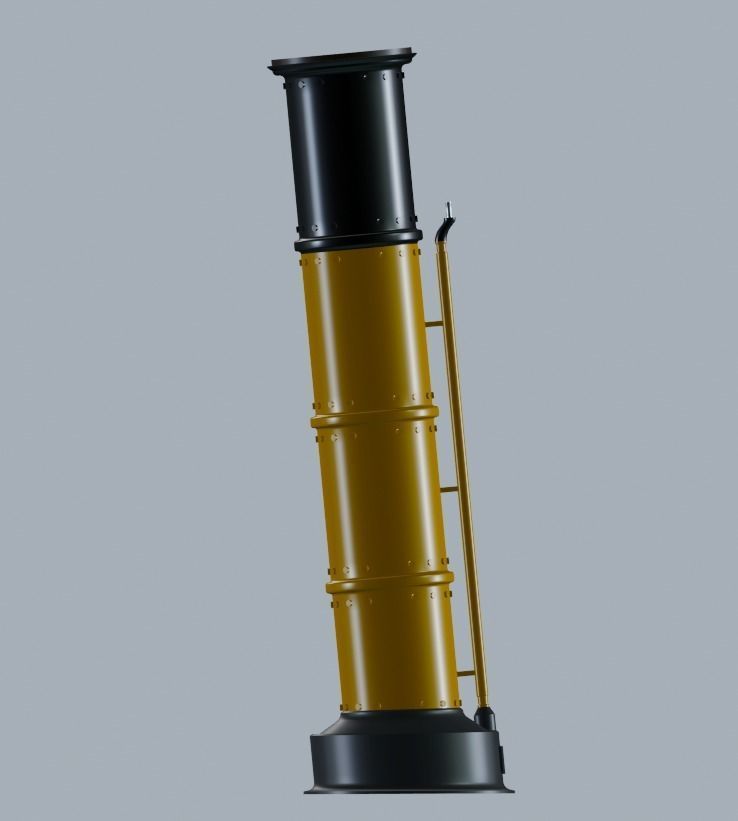 Boat Funnel Low-poly 3D model_2