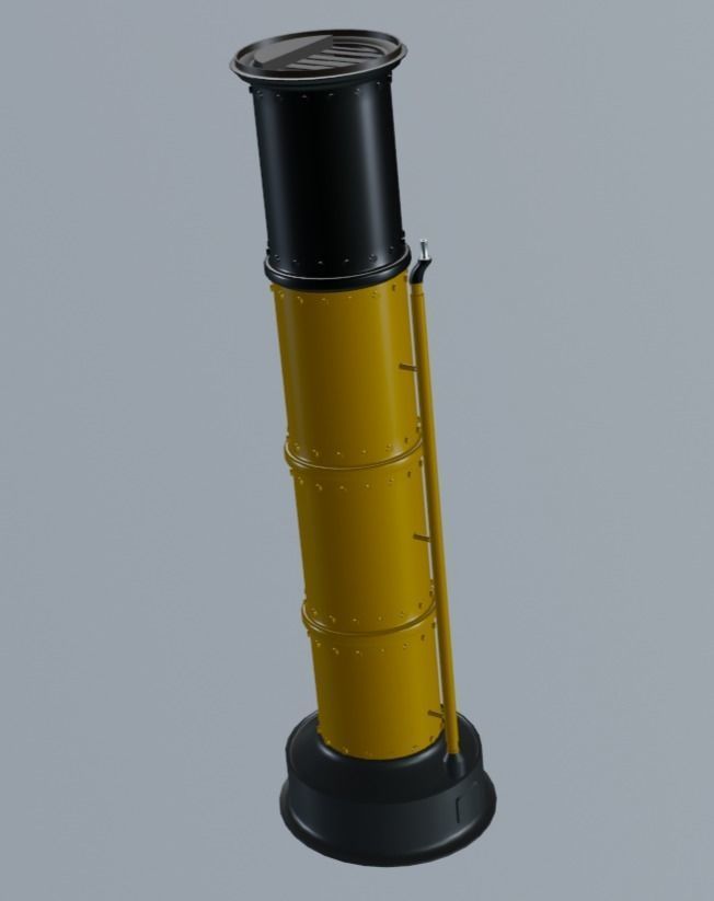 Boat Funnel Low-poly 3D model_1