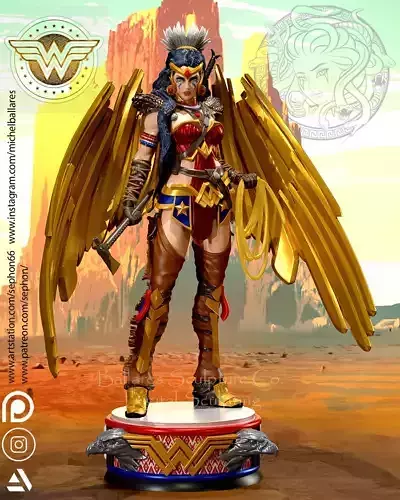 WONDER WOMAN  ALTERNATIVE HERO BY CREATIVE GEEK MB 3D print model