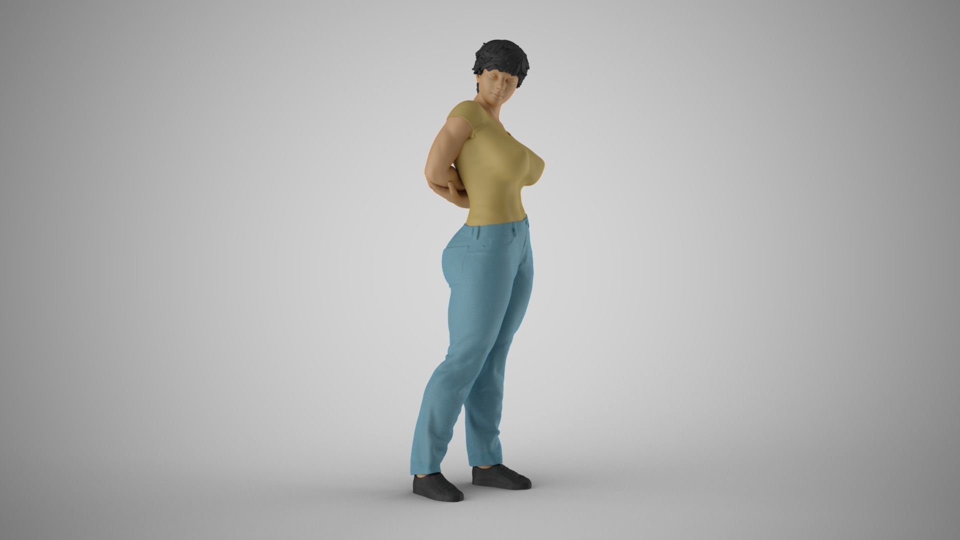 Cosmopolitan Girl 8 3D print model_4