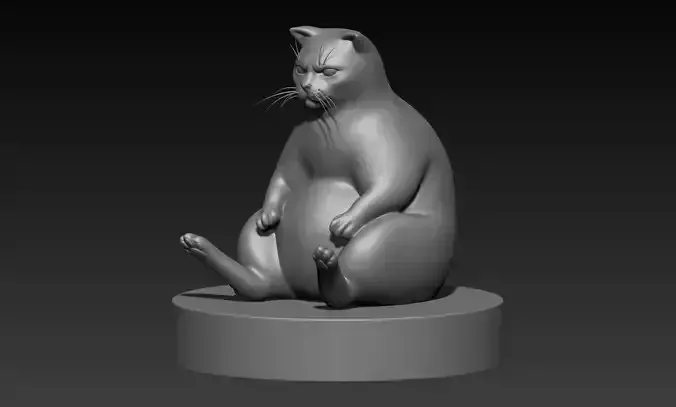 Funny cat with stand meme