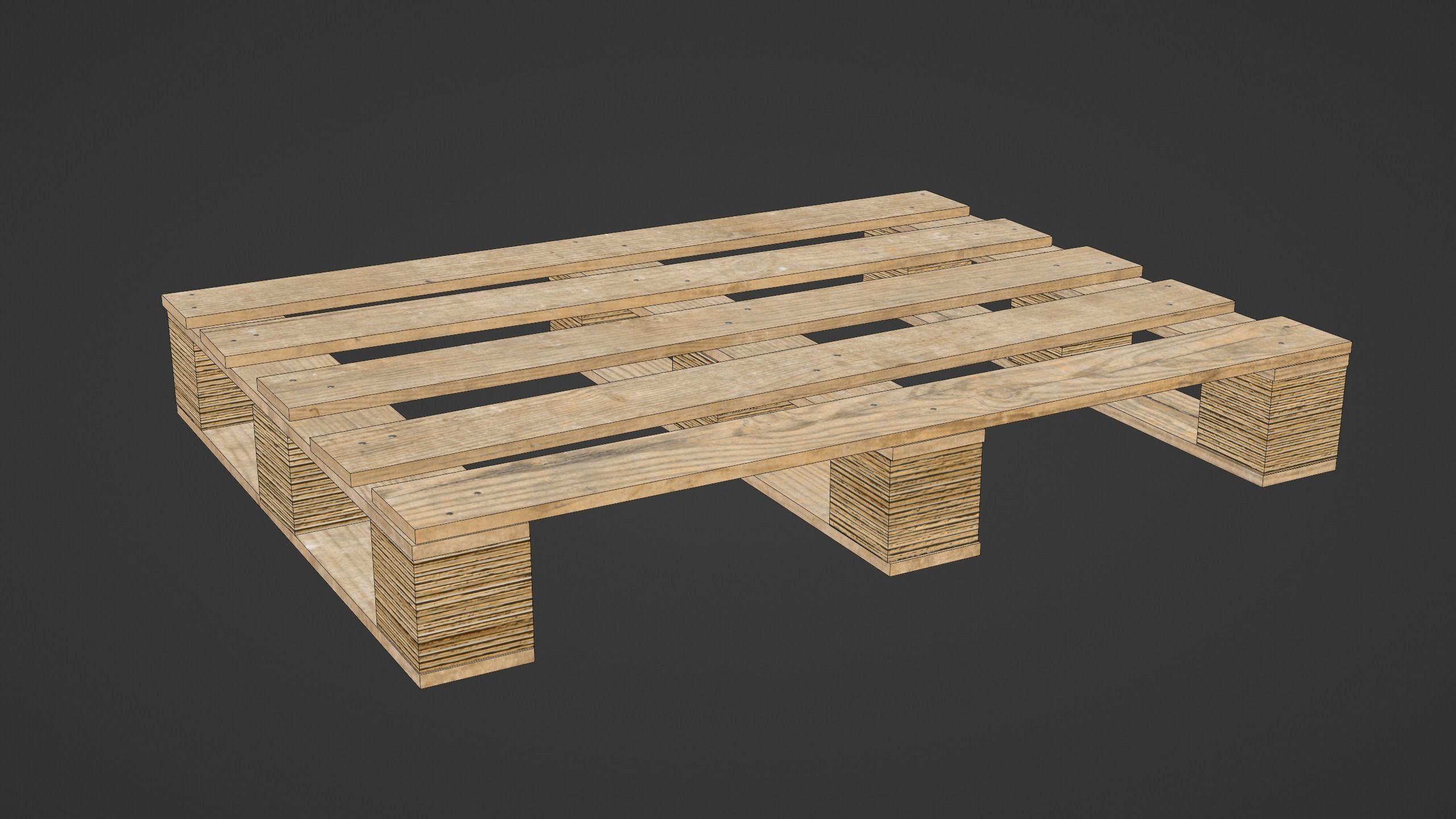 DHP size pallet 3D model_9