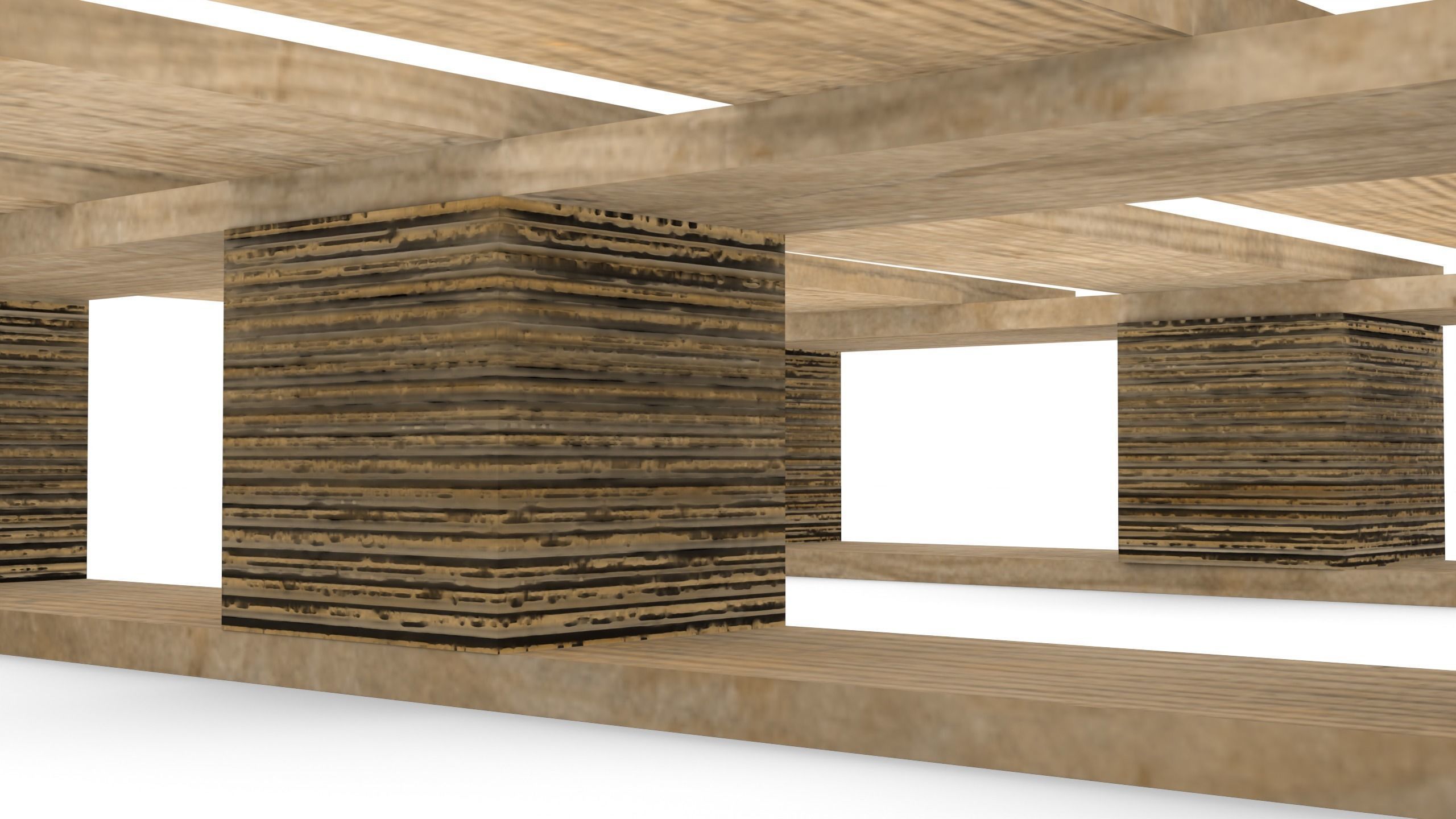 DHP size pallet 3D model_5