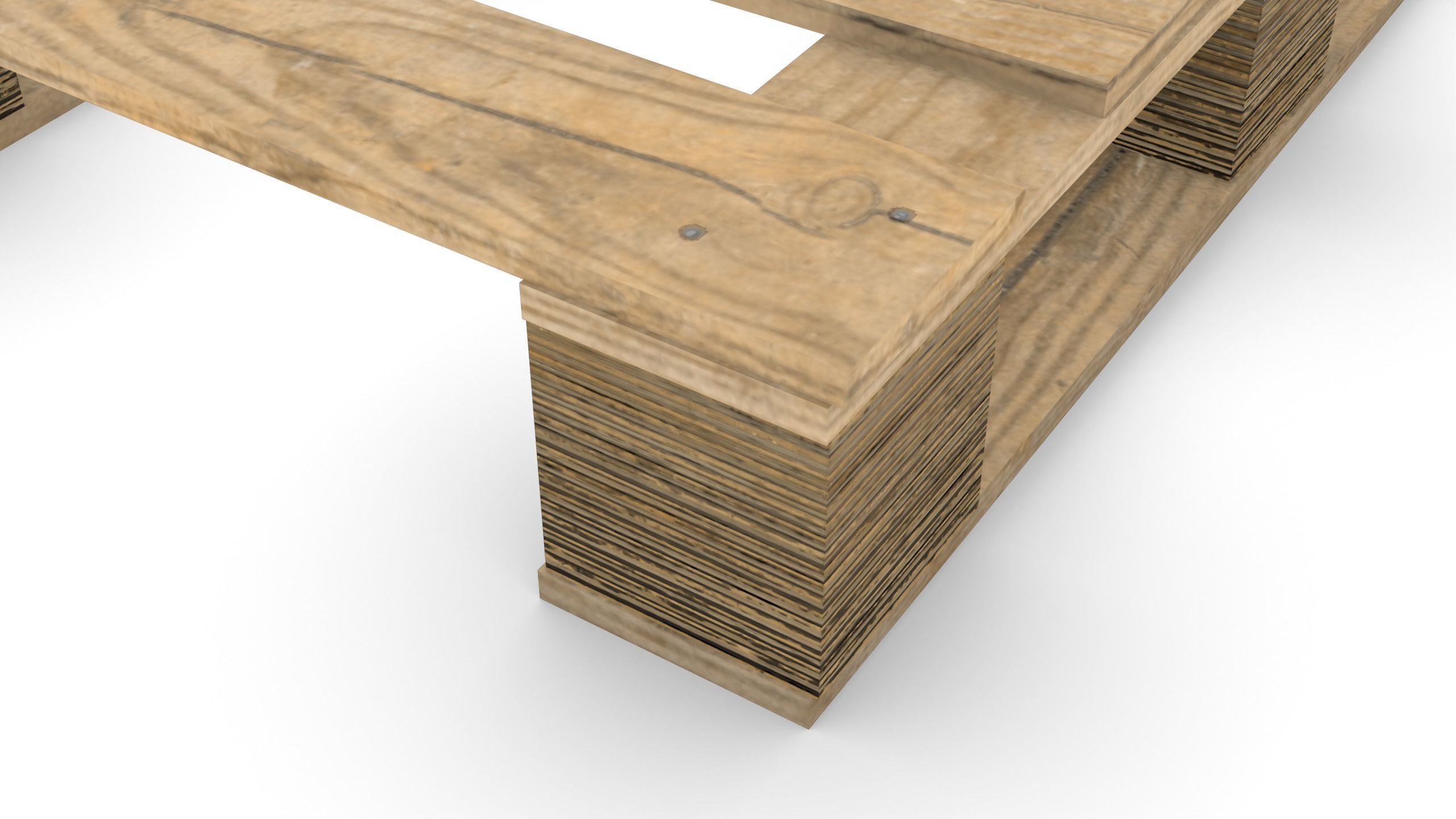 DHP size pallet 3D model_4