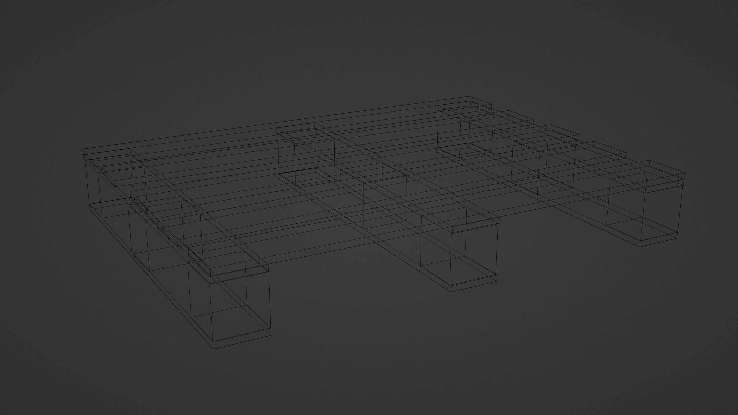DHP size pallet 3D model_7