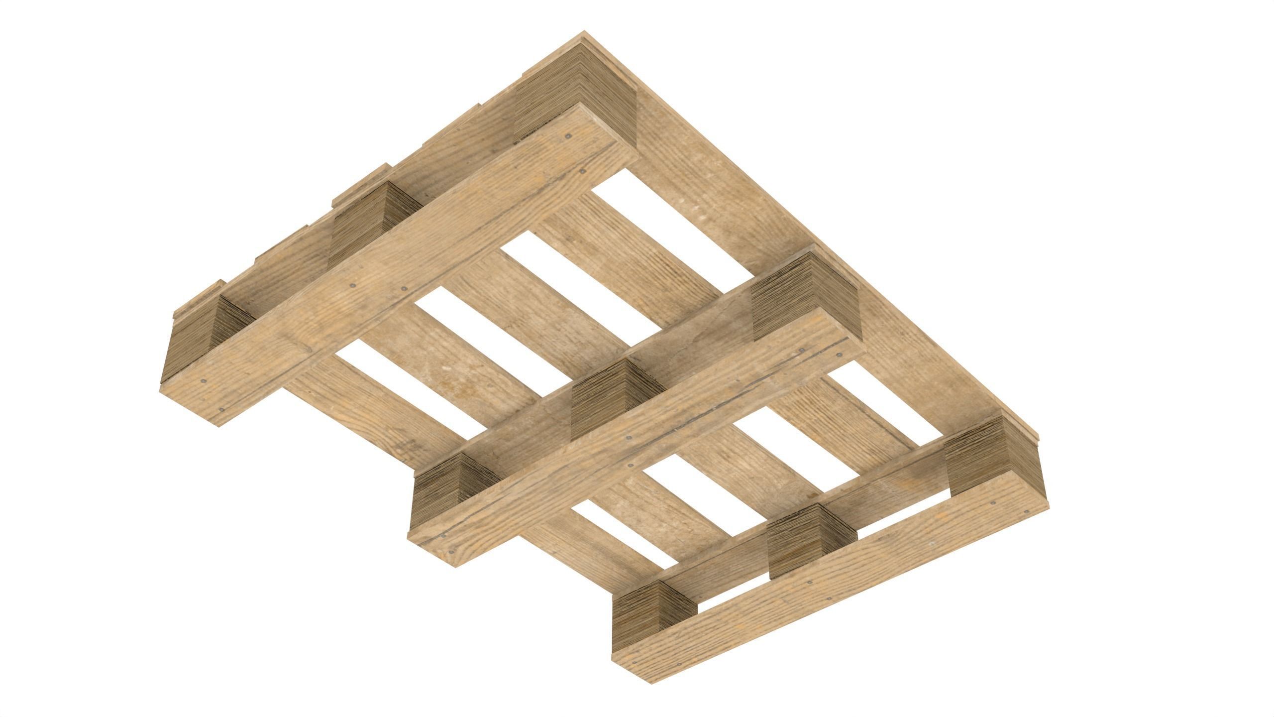 DHP size pallet 3D model_6