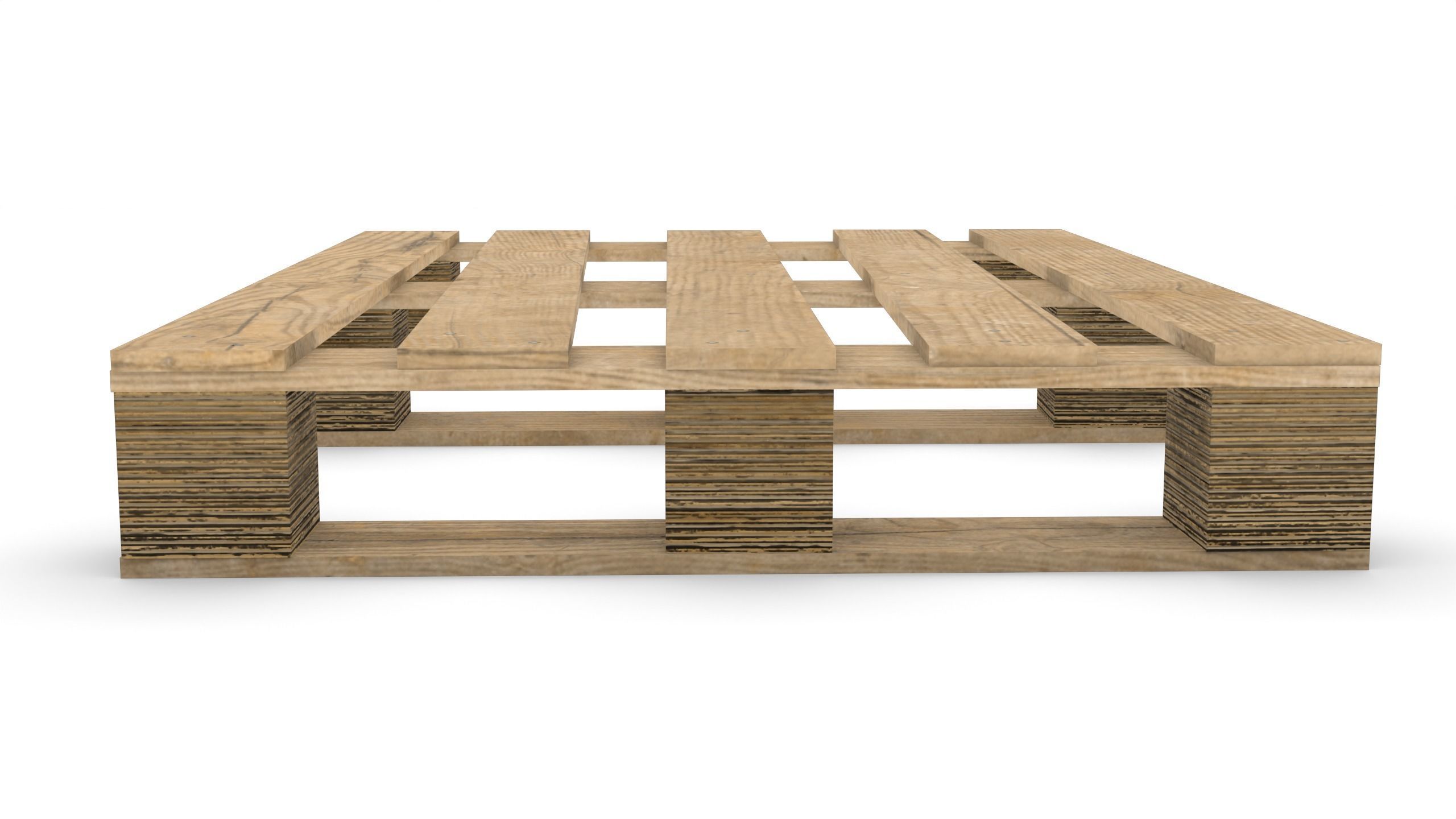 DHP size pallet 3D model_3