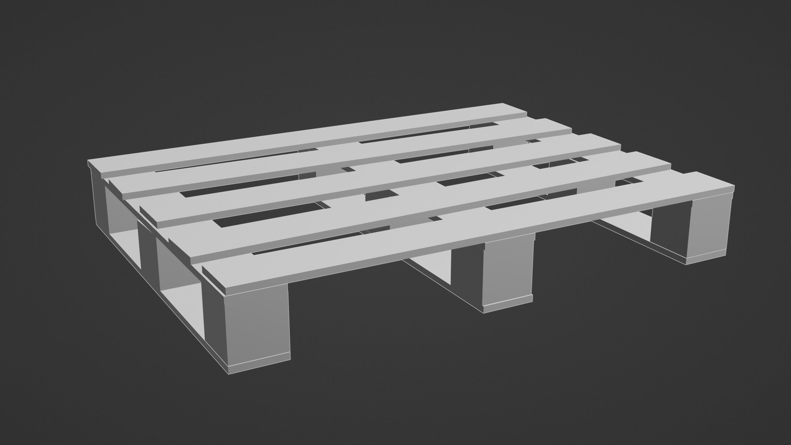 DHP size pallet 3D model_8