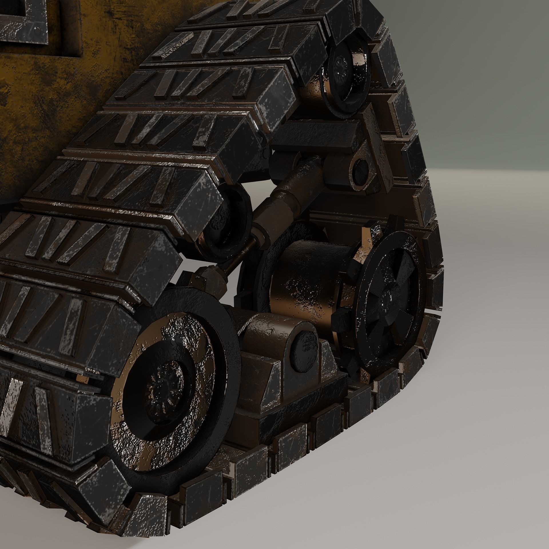 Wall-E Character game-ready Low-poly 3D model_12