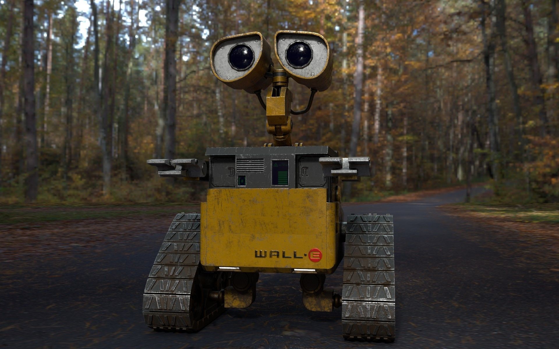 Wall-E Character game-ready Low-poly 3D model_4