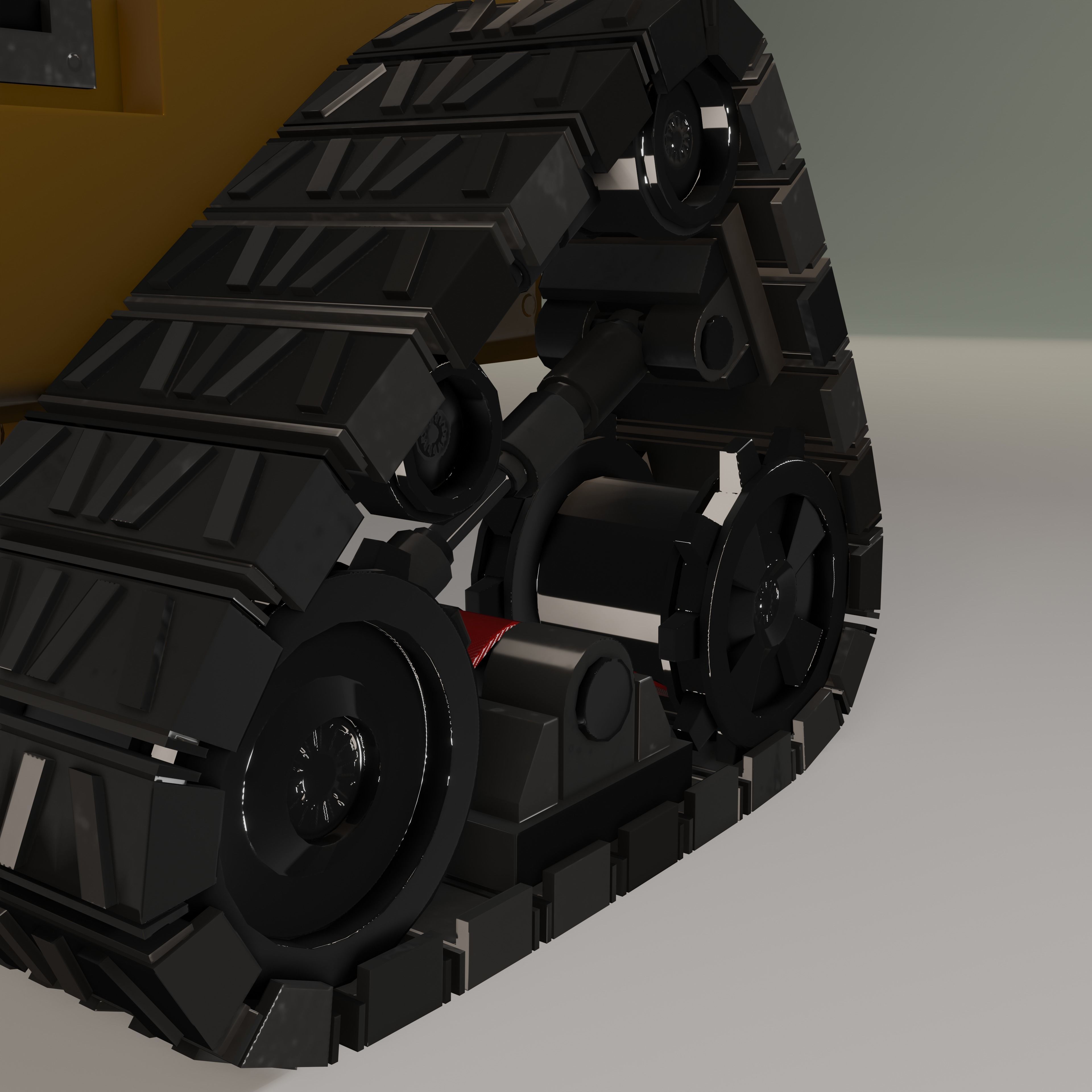 Wall-E Character game-ready Low-poly 3D model_11