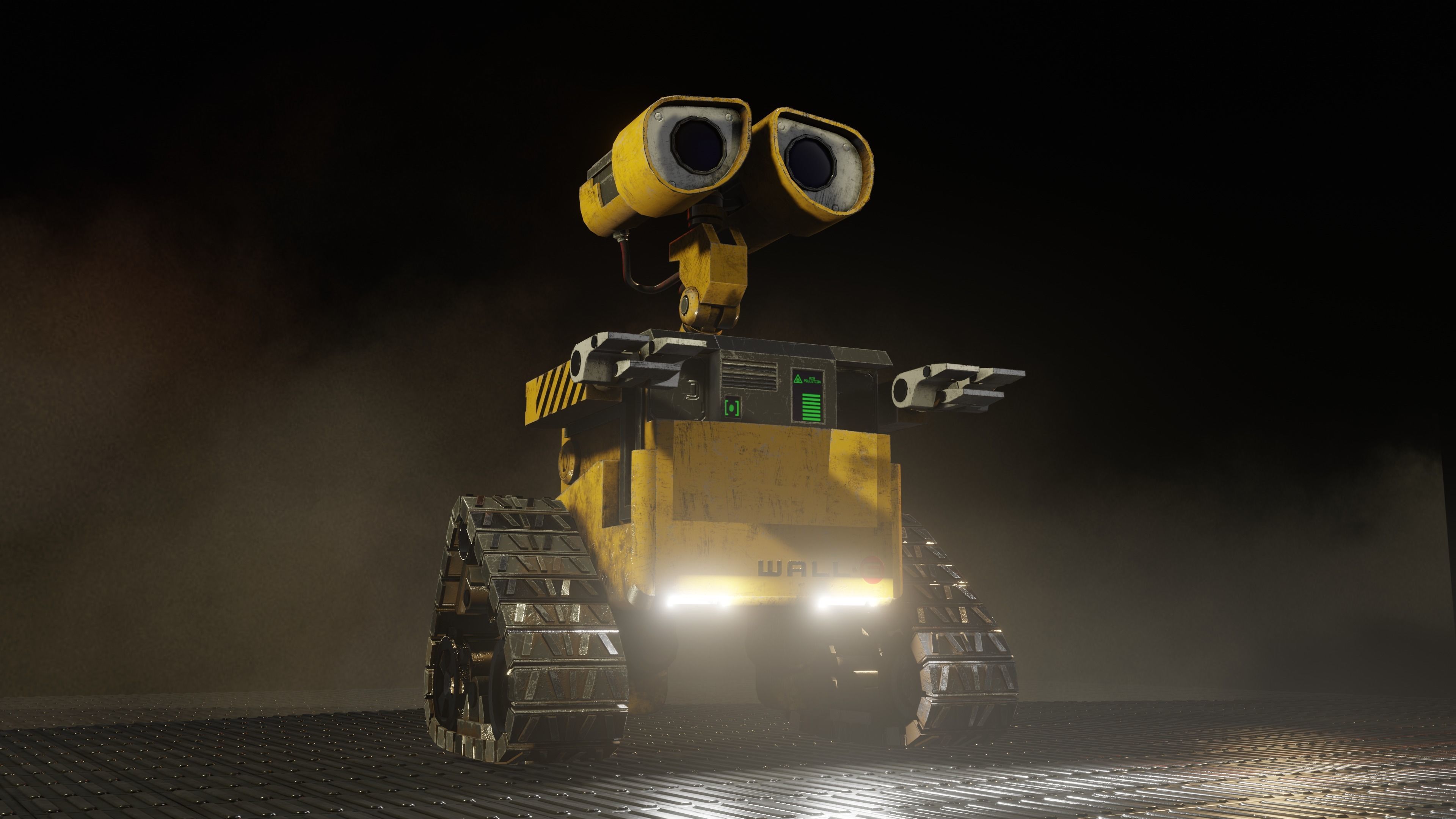 Wall-E Character game-ready Low-poly 3D model_3