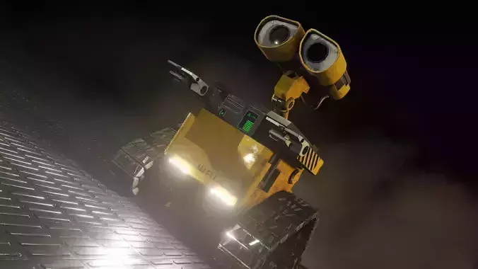 Wall-E Character game-ready Low-poly 3D model