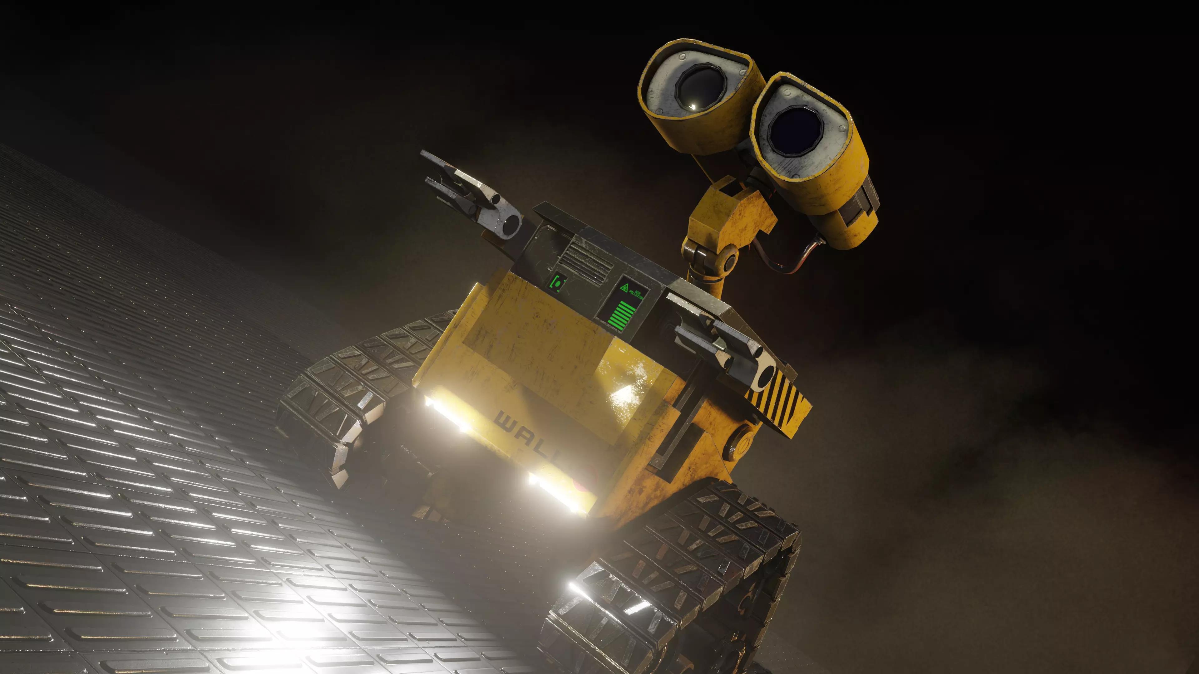 Wall-E Character game-ready Low-poly 3D model_0