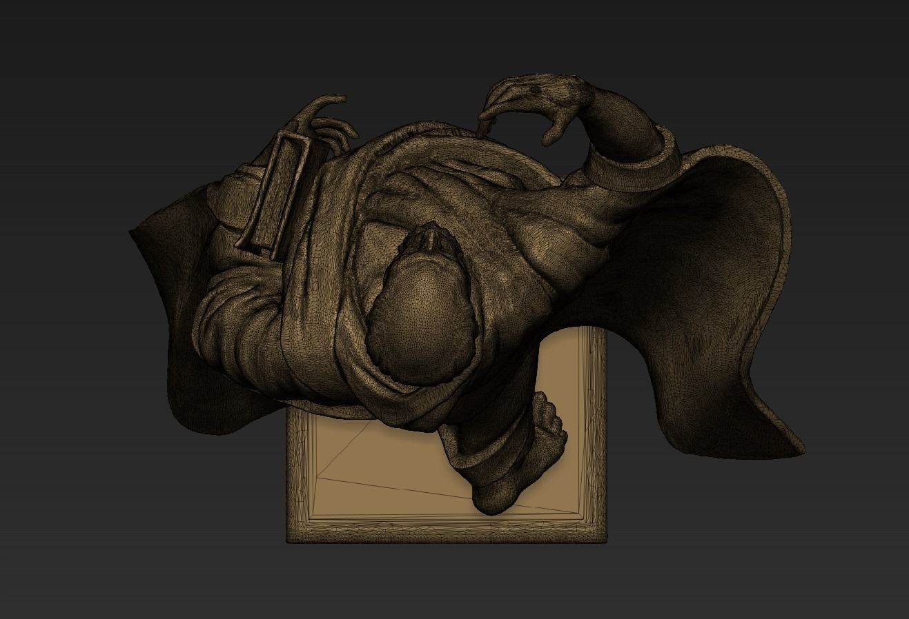 The figure of the holy apostle Jacob with a staff-cross 3D print model_10