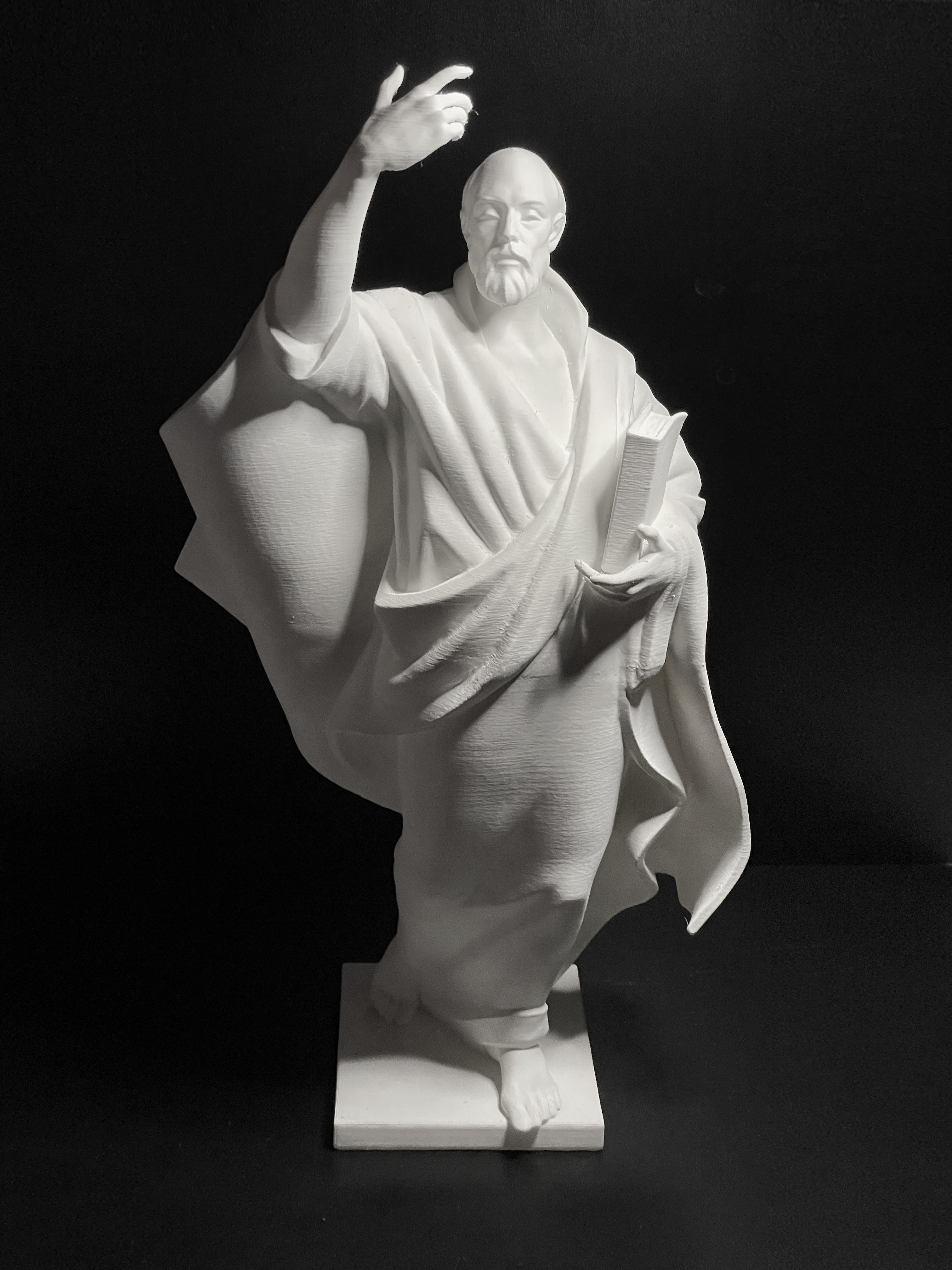 The figure of the holy apostle Jacob with a staff-cross 3D print model_20