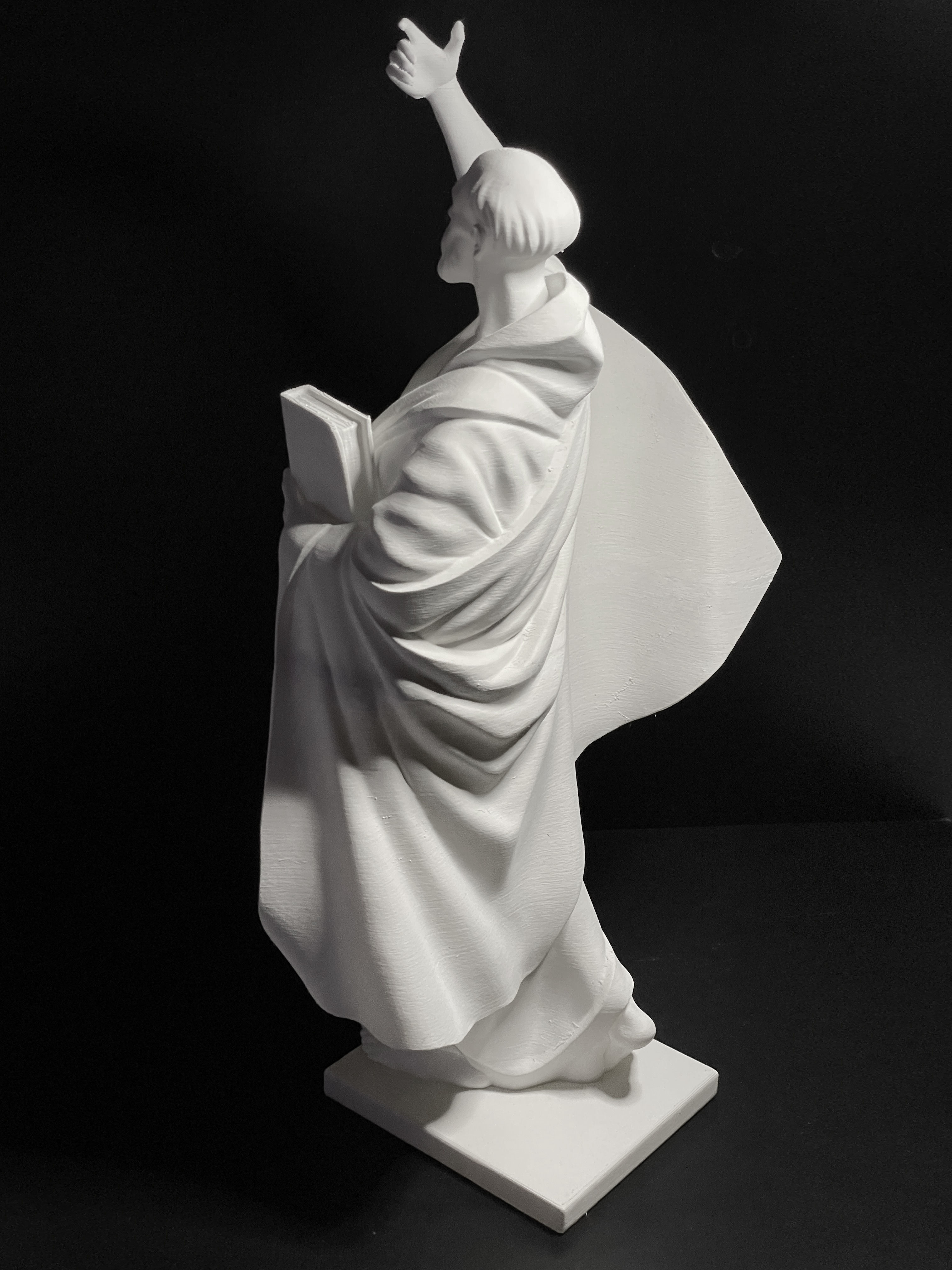 The figure of the holy apostle Jacob with a staff-cross 3D print model_25