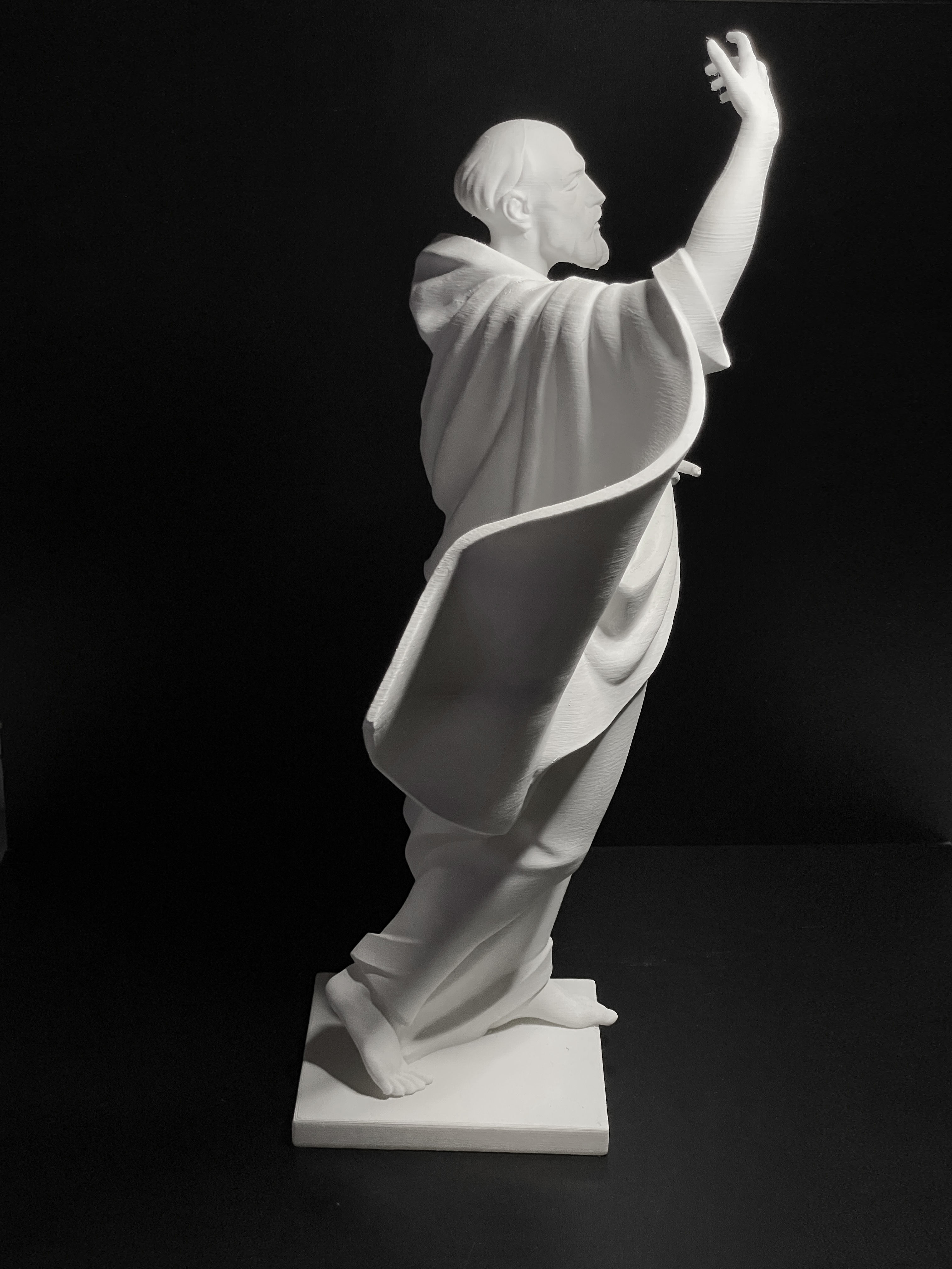 The figure of the holy apostle Jacob with a staff-cross 3D print model_22