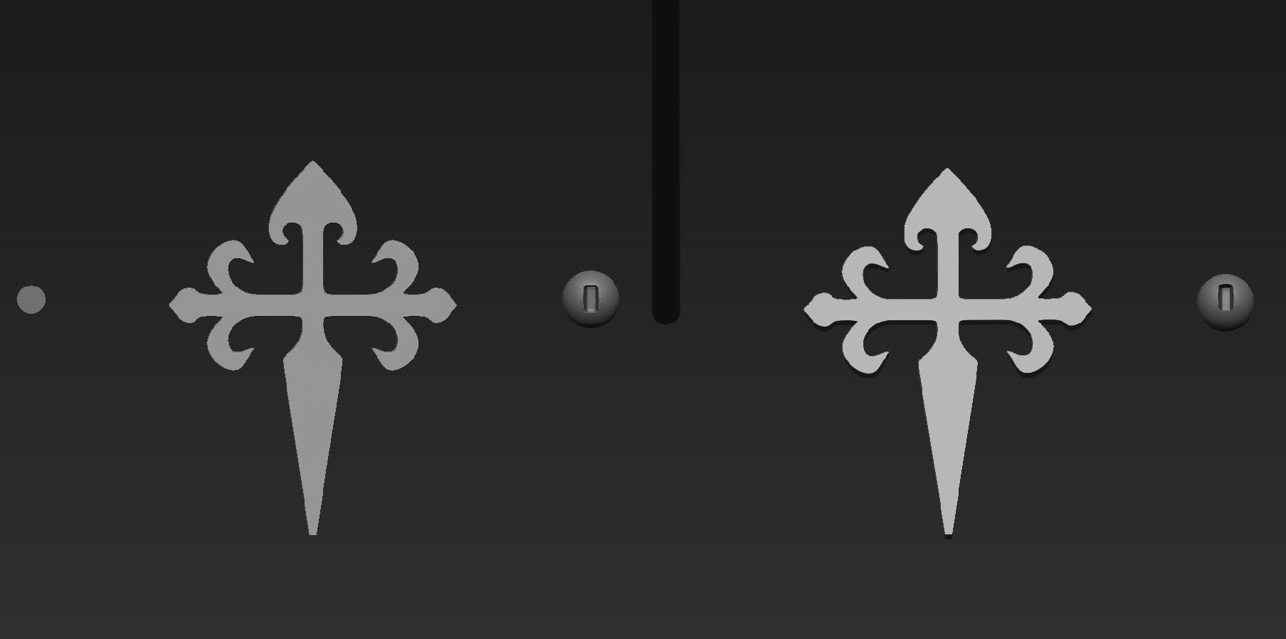 The figure of the holy apostle Jacob with a staff-cross 3D print model_18