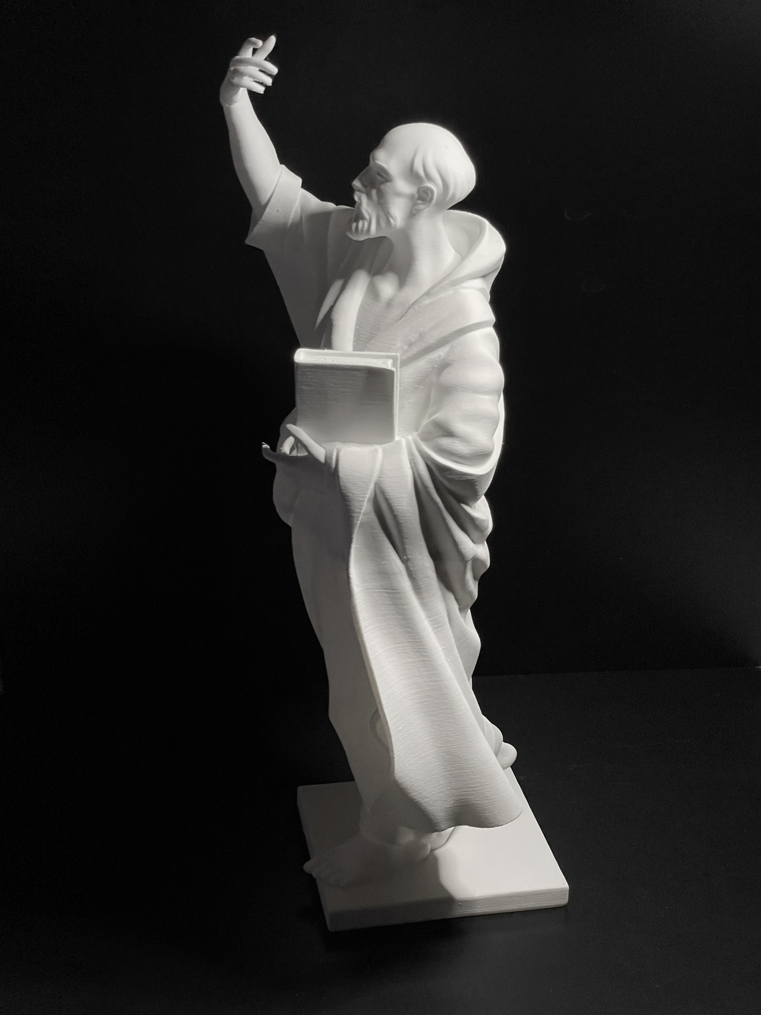 The figure of the holy apostle Jacob with a staff-cross 3D print model_26