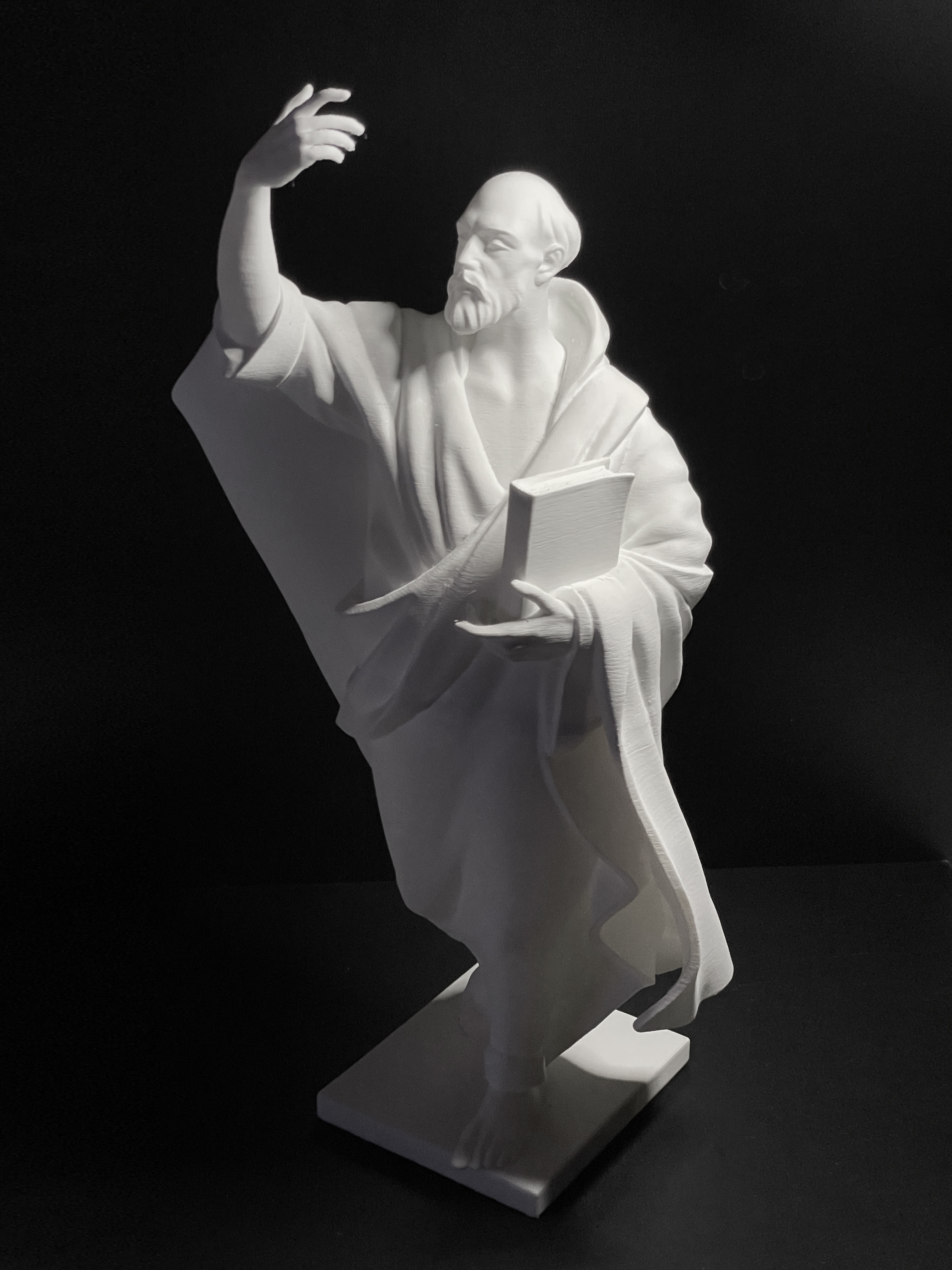 The figure of the holy apostle Jacob with a staff-cross 3D print model_27