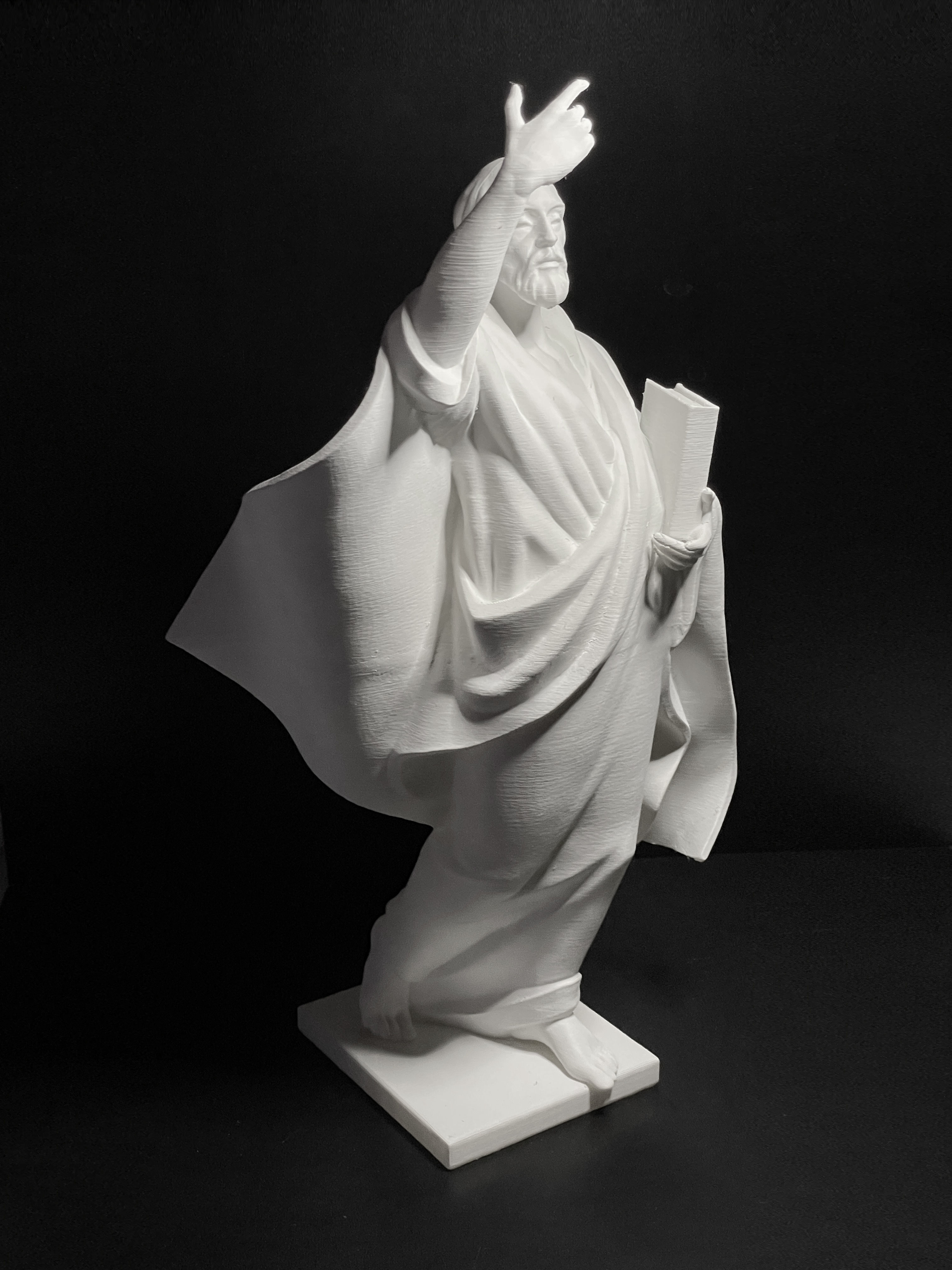 The figure of the holy apostle Jacob with a staff-cross 3D print model_21