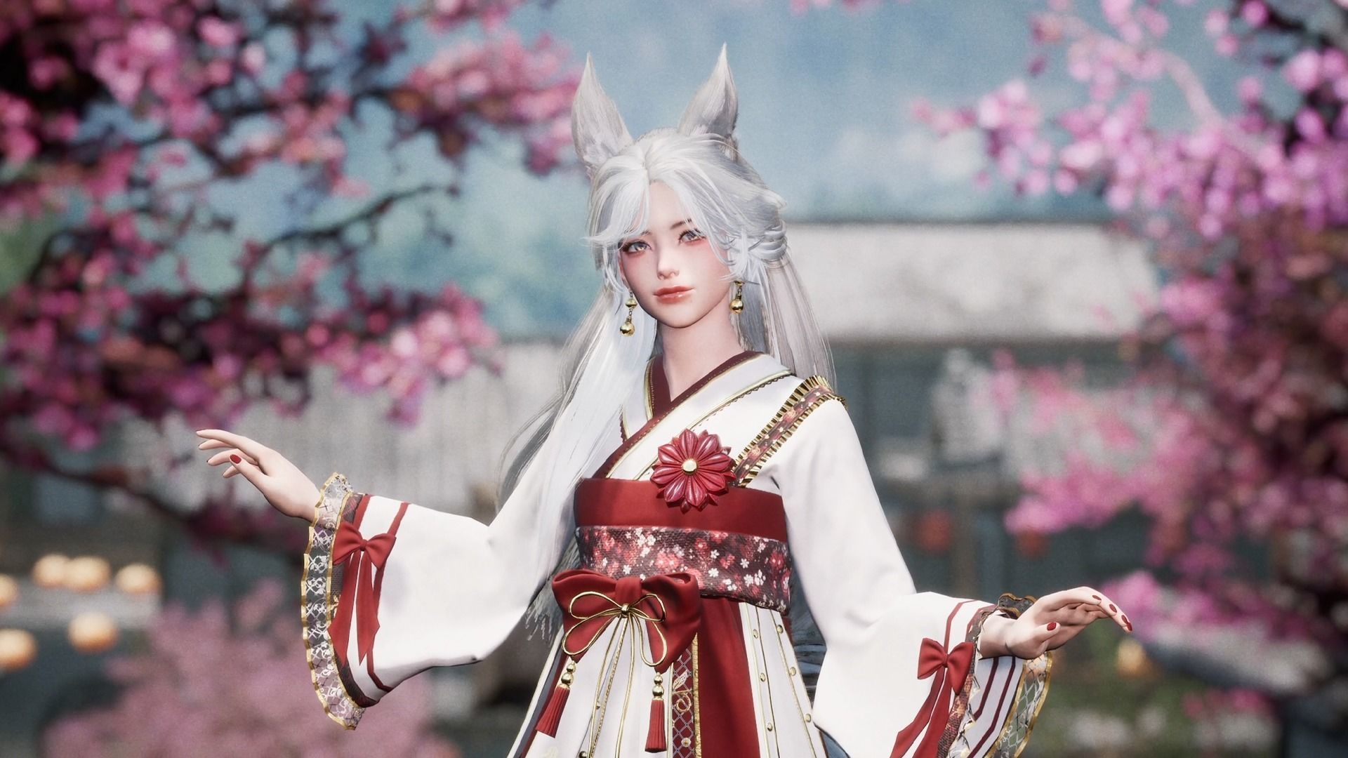 Kitsune Yuna - Game  Ready Low-poly 3D model_11