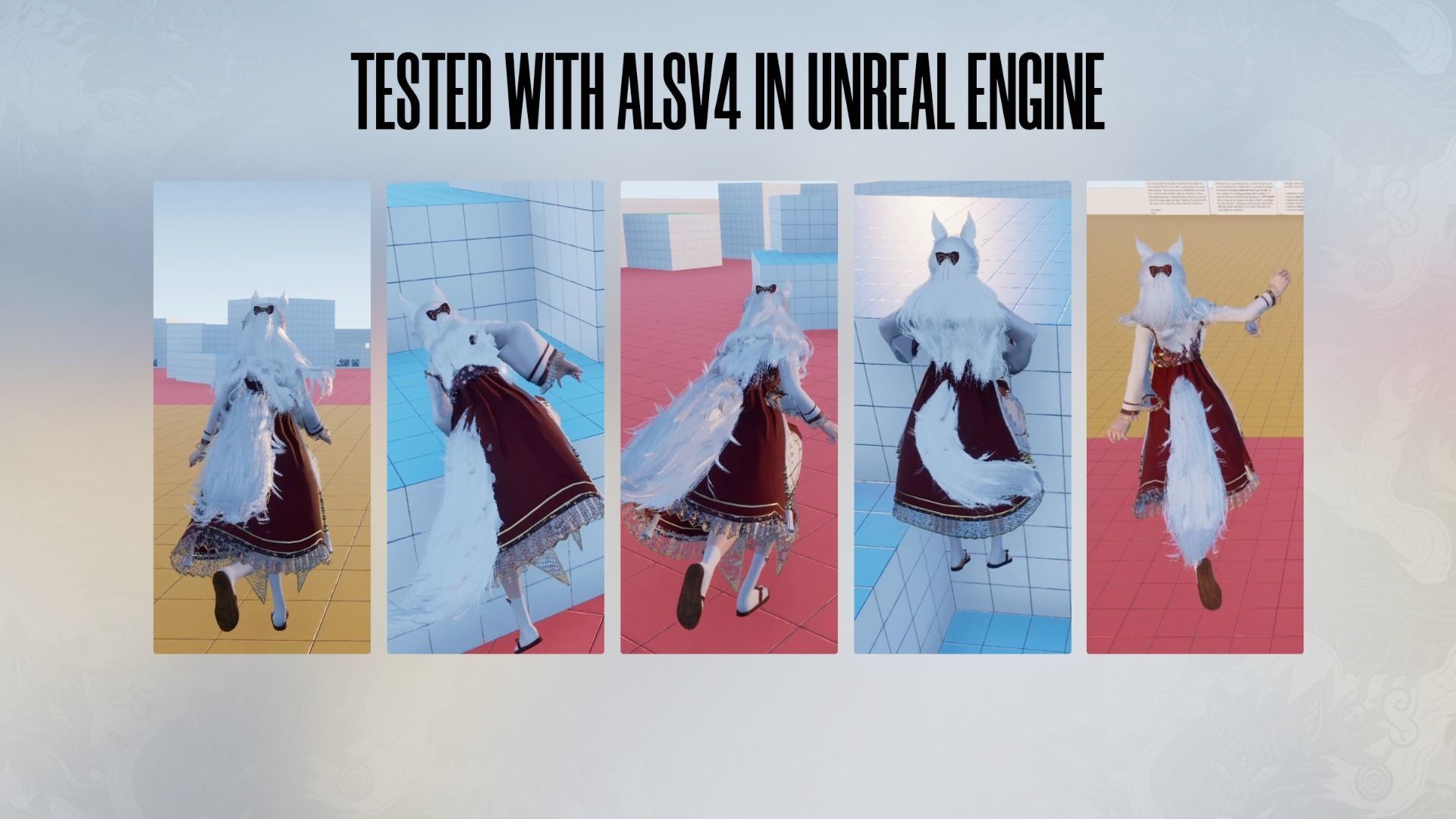 Kitsune Yuna - Game  Ready Low-poly 3D model_20