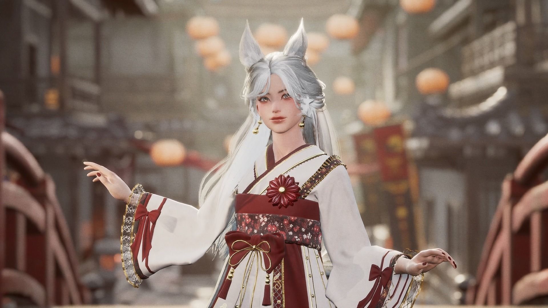 Kitsune Yuna - Game  Ready Low-poly 3D model_10