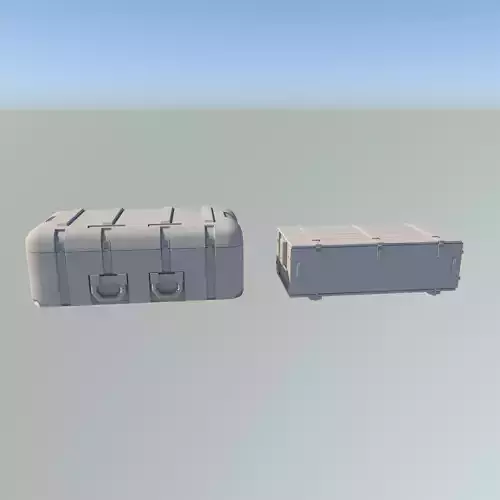 military crate Low-poly 3D model
