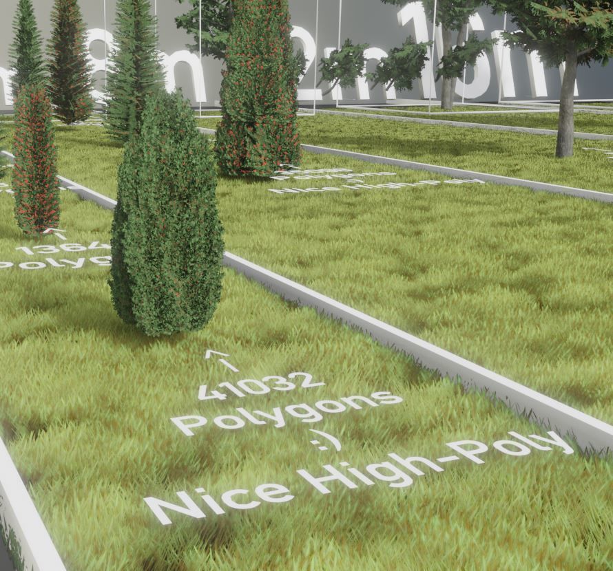 Walnut Honey Empress Black-Alder Yew-Taxus-Baccata Trees 3D Model Collection_22