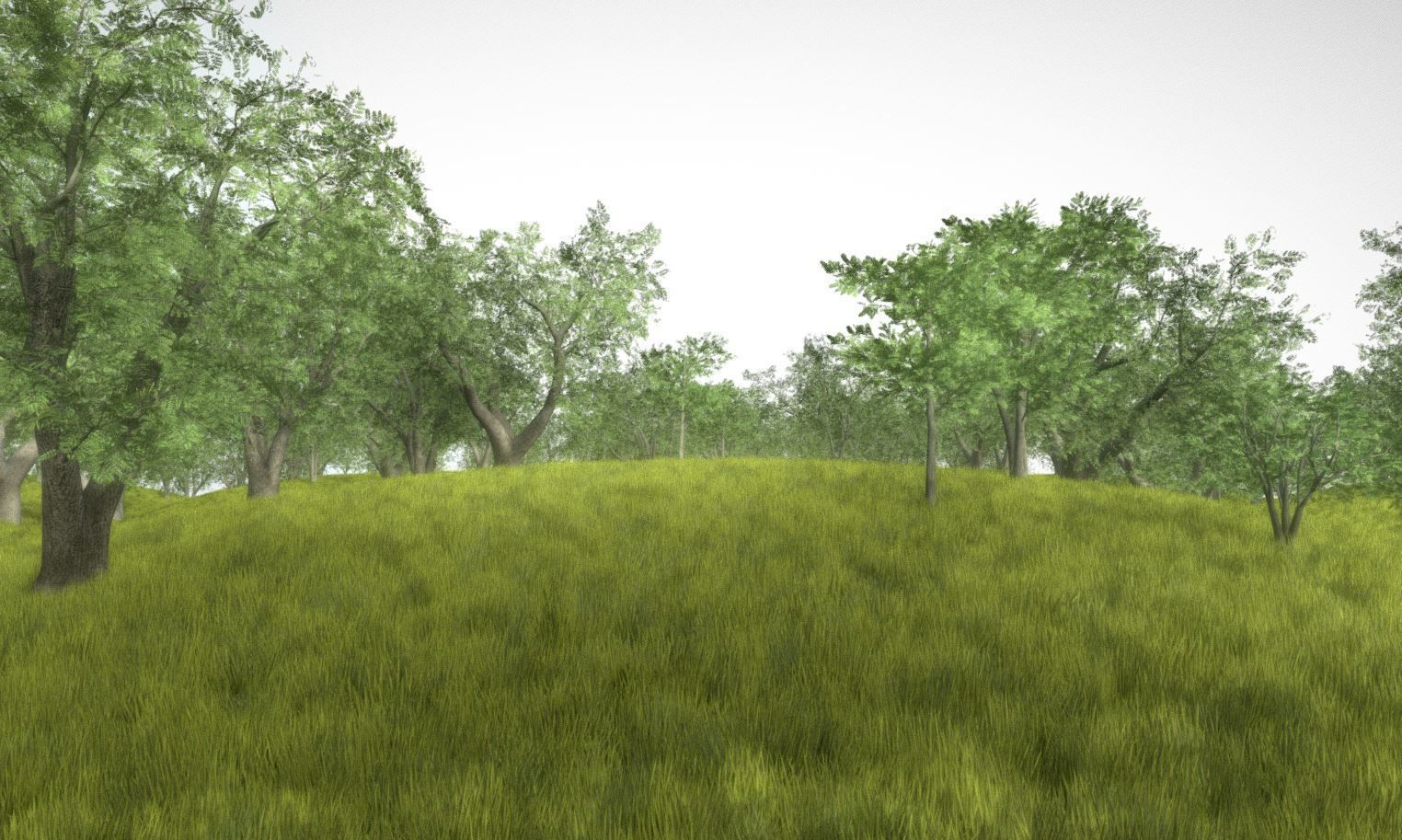 Walnut Honey Empress Black-Alder Yew-Taxus-Baccata Trees 3D Model Collection_106