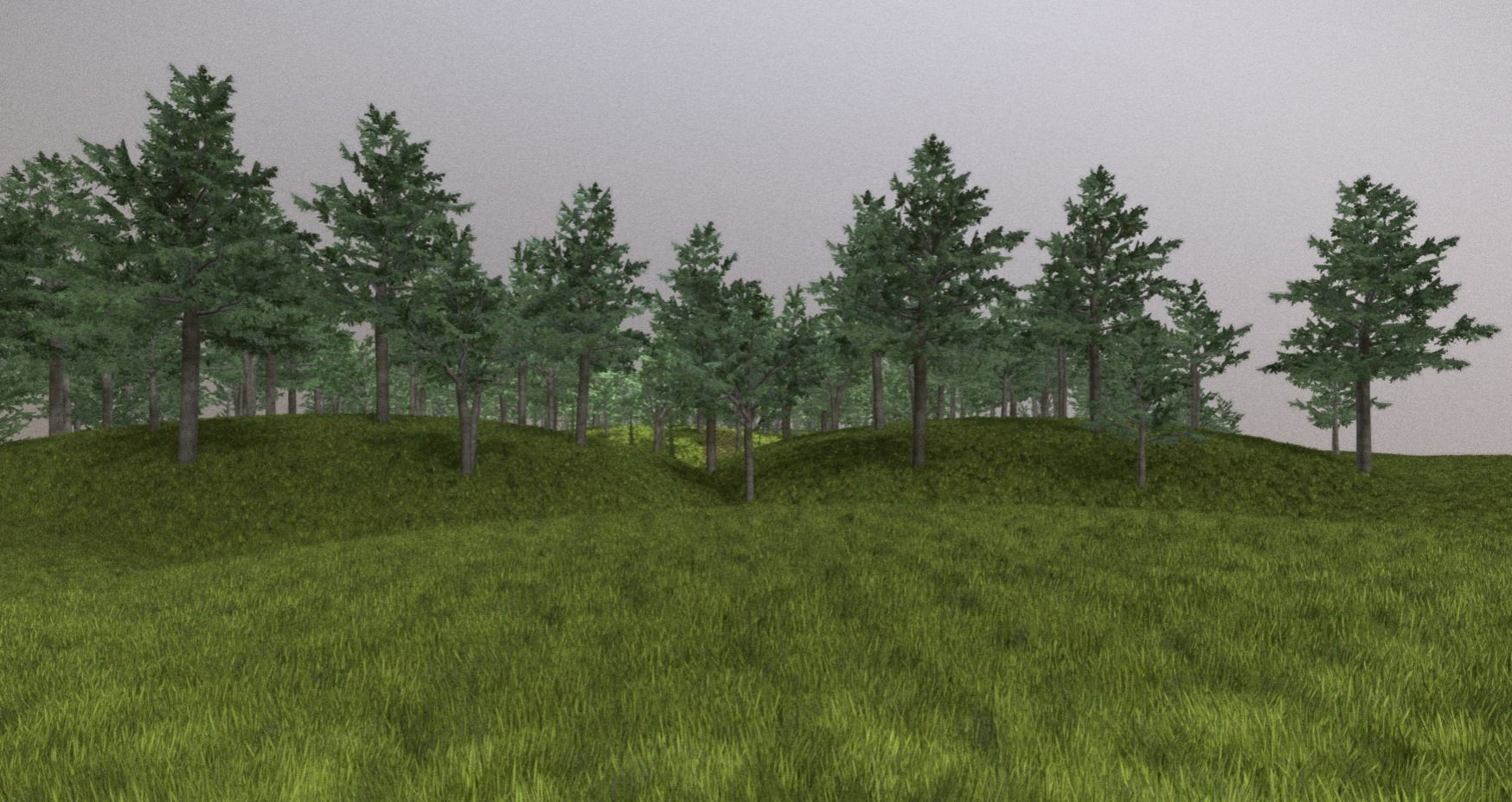 Walnut Honey Empress Black-Alder Yew-Taxus-Baccata Trees 3D Model Collection_45