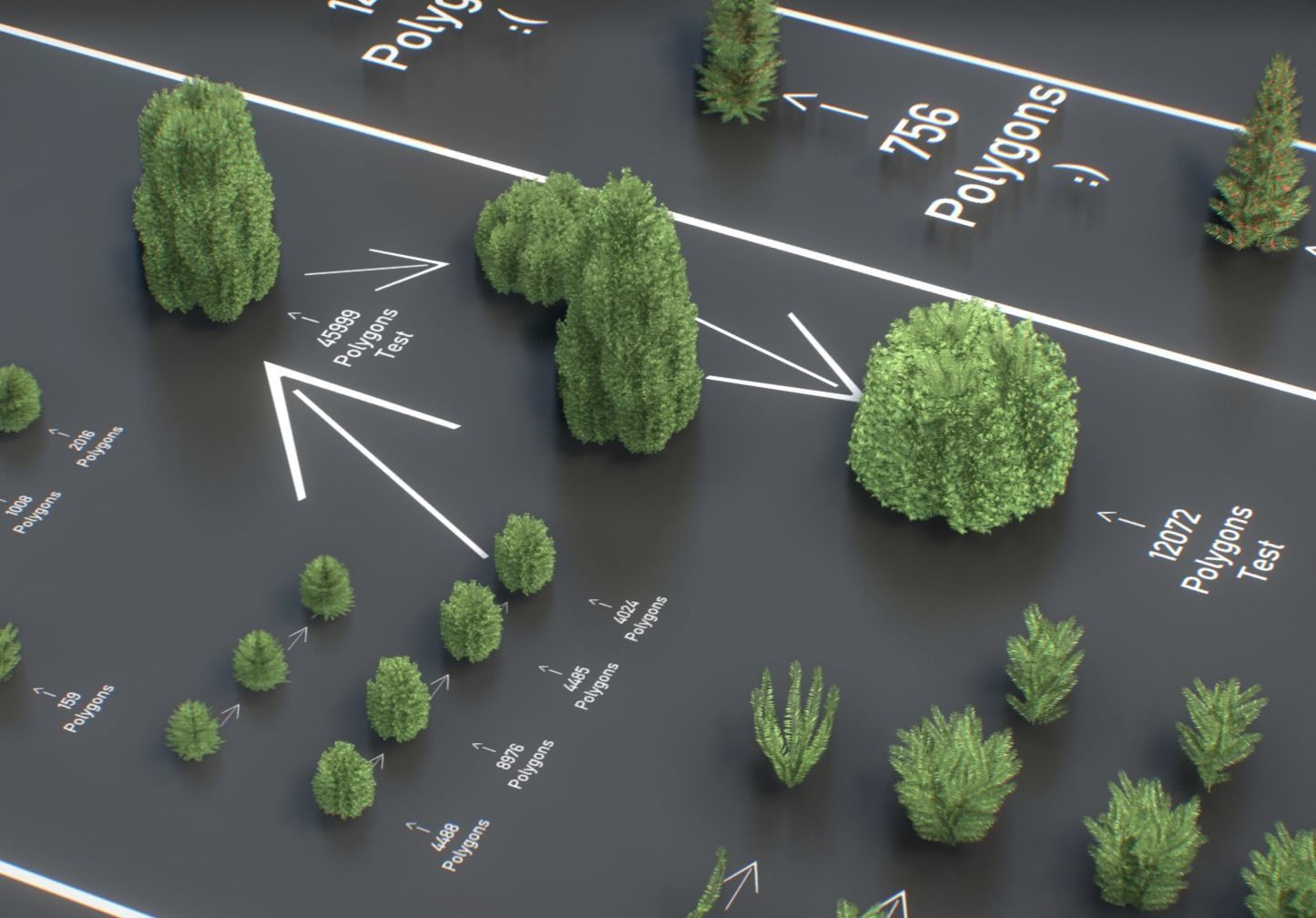 Walnut Honey Empress Black-Alder Yew-Taxus-Baccata Trees 3D Model Collection_33